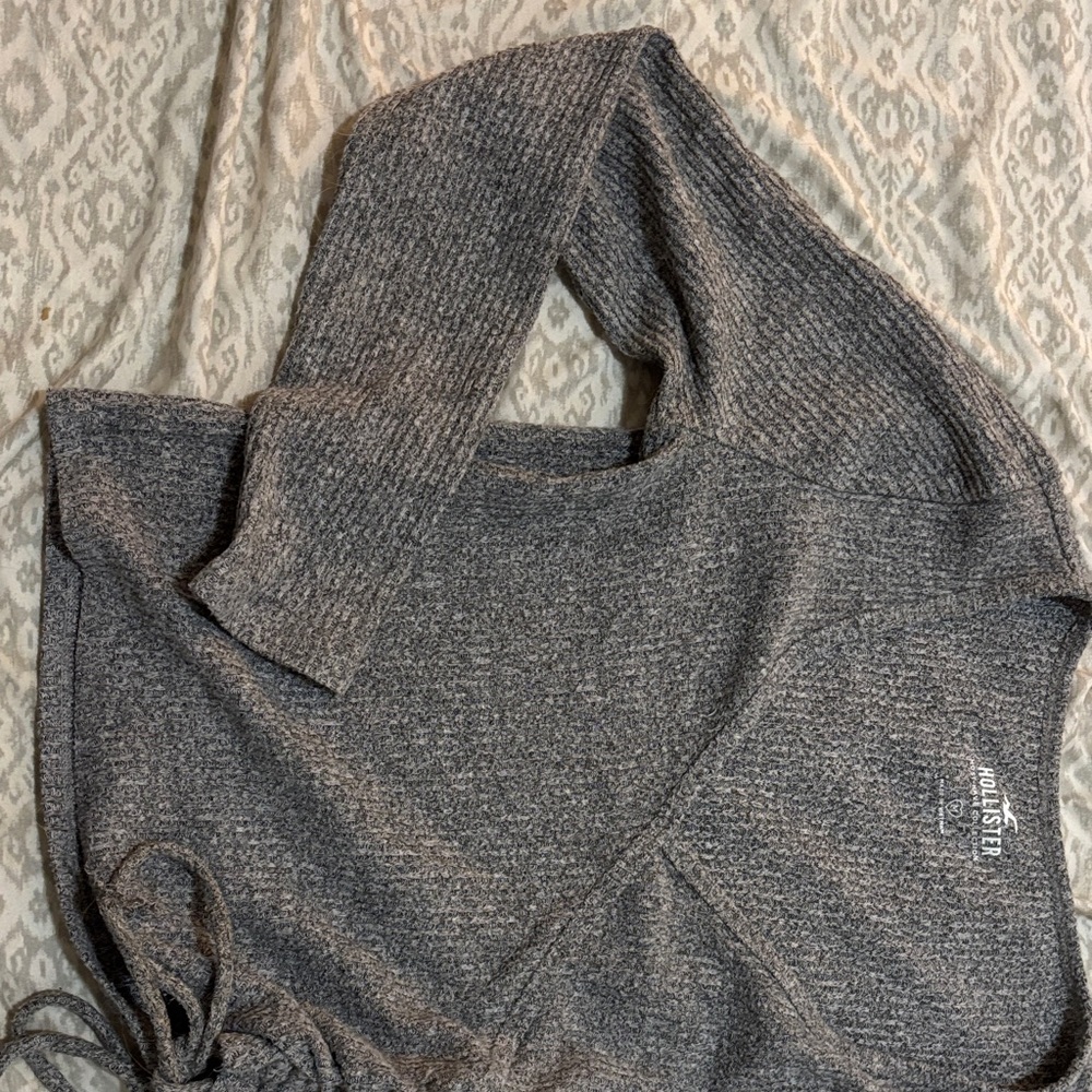 Hollister Charcoal Cowl Neck Sweater